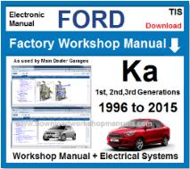 Ford Ka Service Repair Workshop Manual